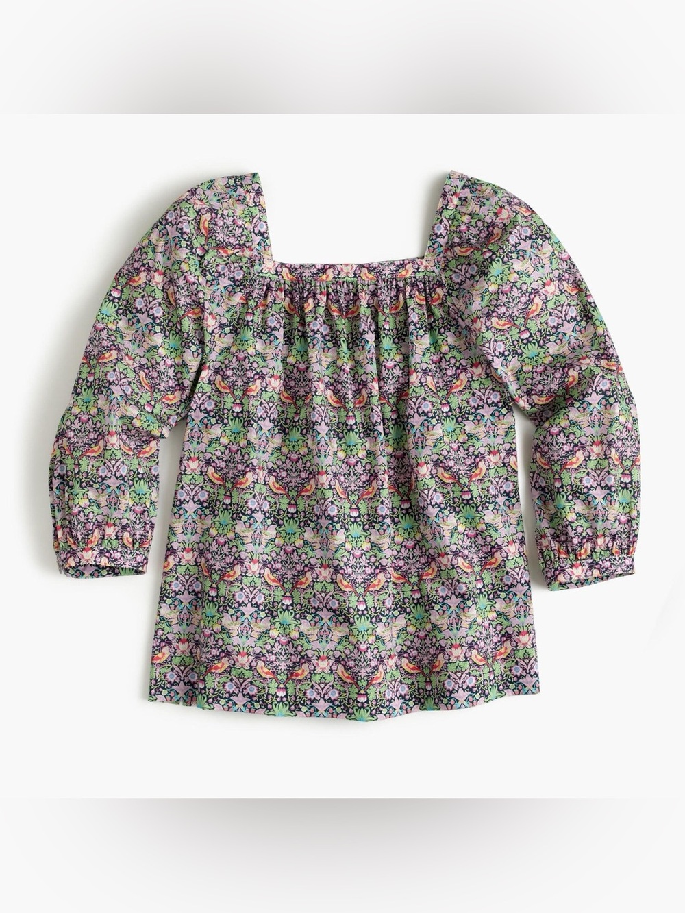 Liberty Art Fabrics 'Strawberry Thief' Print Blouse for J.Crew, Sz 4